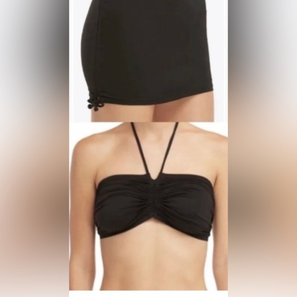 NWT Spanx swim Transformation tube adjustable top skirt BLACK Medium